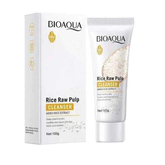 Bioaqua Rice Raw Pulp Cleanser / Face Wash