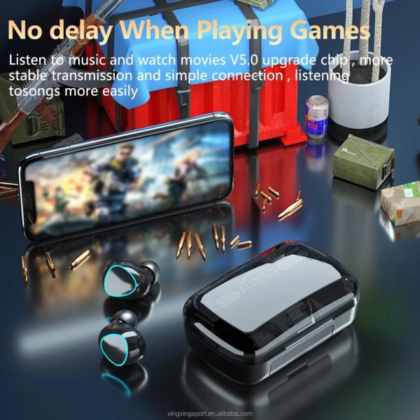 M10 Wireless Bluetooth Earbuds & Bluetooth Earphones Noise Cancellation Hifi Quality