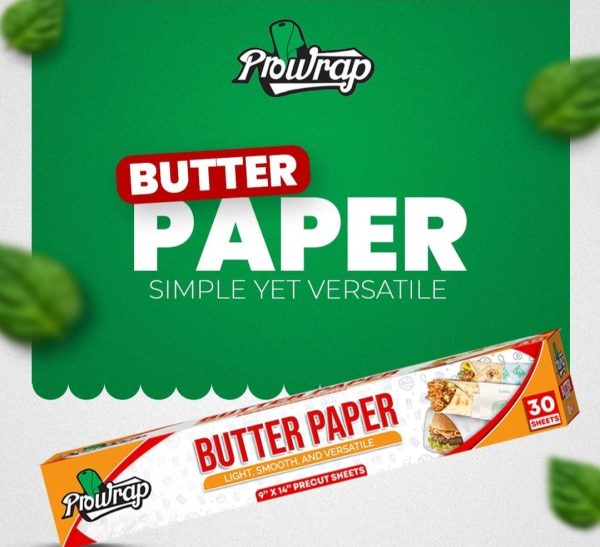 Prowrap Butter Paper – 9″ X 14″ Precut Sheets