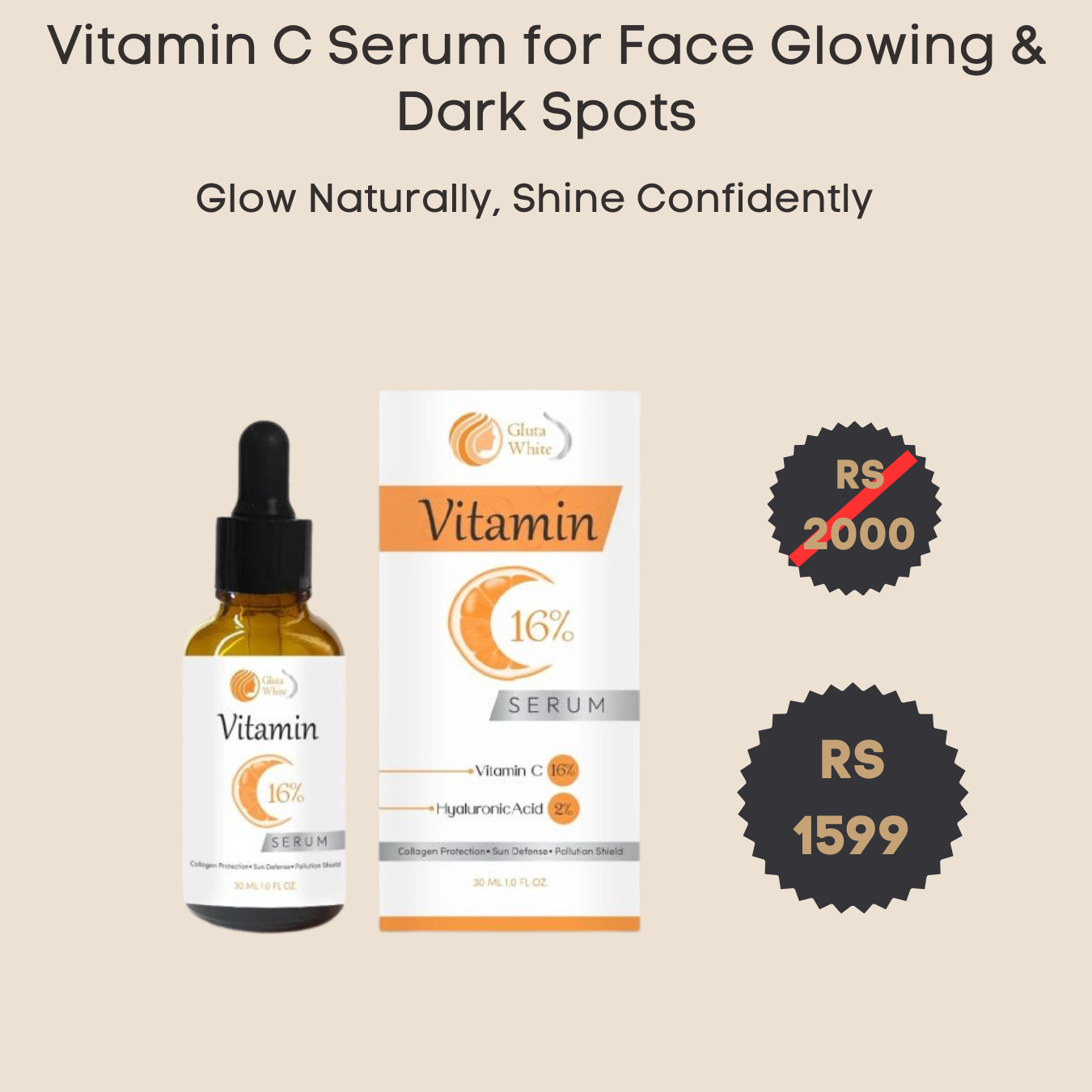 Vitamin C Serum For Face Glowing & Dark Spots