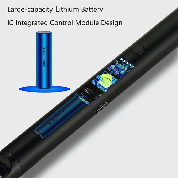 Arc Lighter With Usb Charging,flameless Windproof,led Battery Display,safety Switch,rotate 360 Degrees,for Aromatherapy