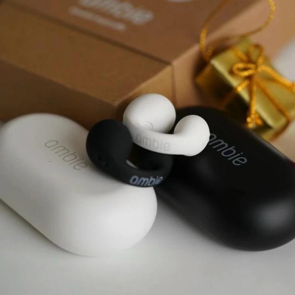 Arch Ambie Ear Cuffs | Bone Conduction Earbuds Ear Cuffs | Best Quality Earbuds Black/white (with Box) (random Colors)