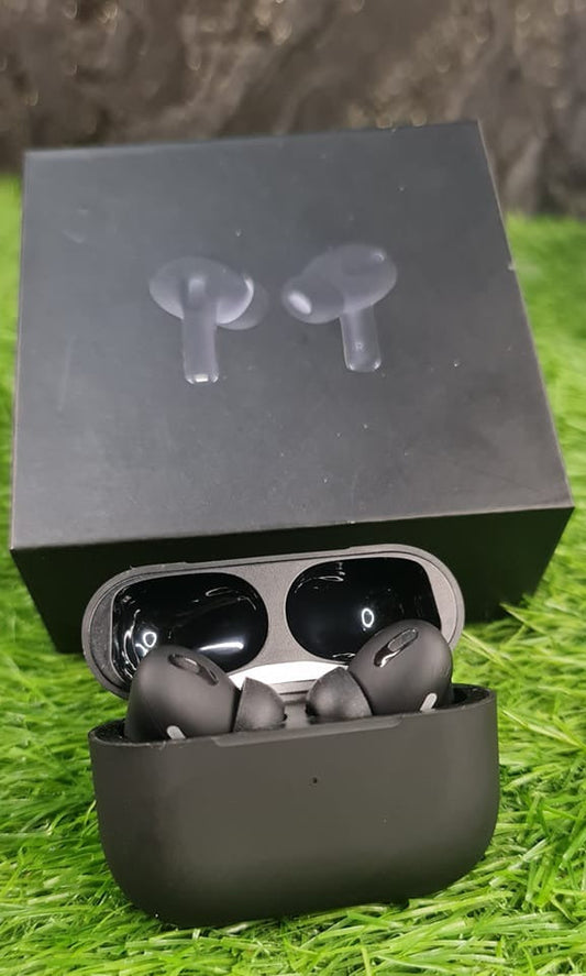 Black Pro 2 Wireless Earbuds – Bluetooth 5.1, Touch Control, Noise Cancelling, With Charging Case | Airpods