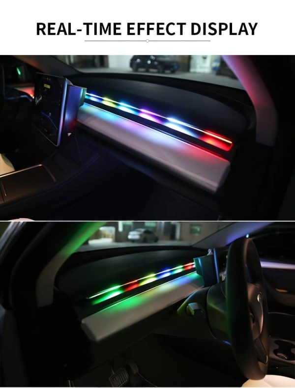 Car Usb Rgb Neon Optic Strip Ambient Light | Applicable To Any Model