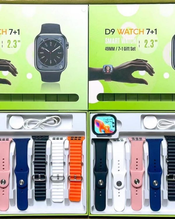 D9 Ultra Smart Watch Series 9 – 2.09″ Display | Bluetooth Calling | 7 Straps |