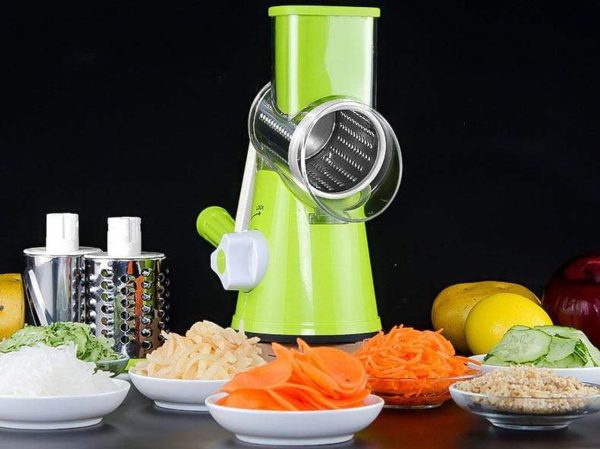 Drum Cutter Tabletop Drum Grater | Manual Vegetable Cutter Slicer & Grater | Multi-functional Kitchen Gadget