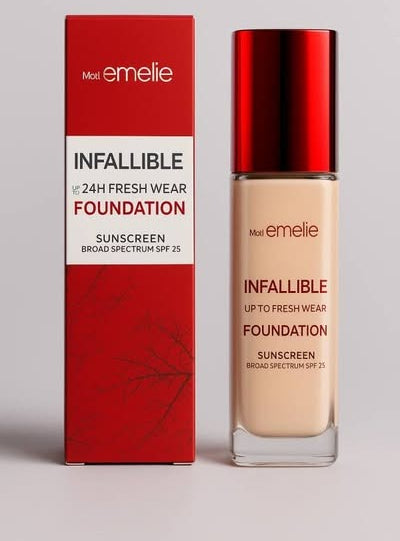 Emelie Cosmetics Infallible 24h Fresh Wear Foundation