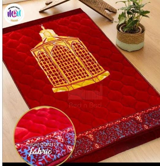 Luxury Velvet Embossed Prayer Mat