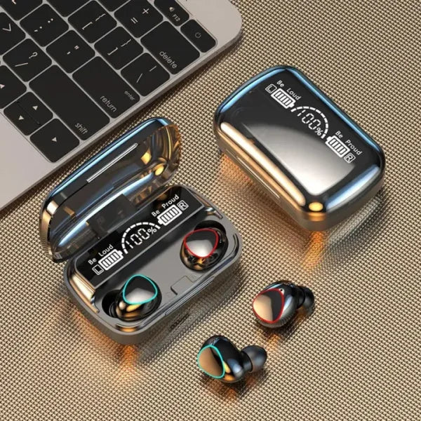 M10 Wireless Bluetooth Earbuds & Bluetooth Earphones Noise Cancellation Hifi Quality