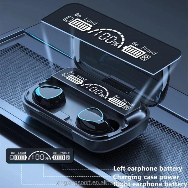 M10 Wireless Bluetooth Earbuds & Bluetooth Earphones Noise Cancellation Hifi Quality