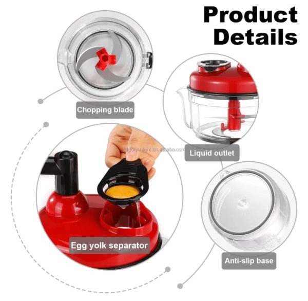 Manual Hand Multifunction Speedy Vegetable Quick Chopper | Quick Chopper Vegetable – Onion Chopper | Kachomer Salad Machine