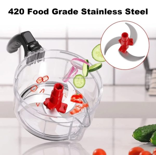 Manual Hand Multifunction Speedy Vegetable Quick Chopper | Quick Chopper Vegetable – Onion Chopper | Kachomer Salad Machine