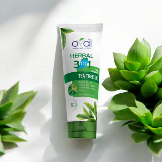 Oval 3 In 1 Tea Tree Herbal face wash