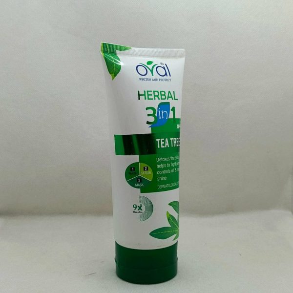Oval 3 In 1 Tea Tree Herbal face wash