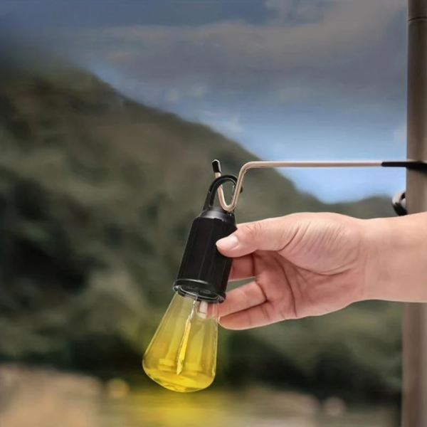 Rechargeable Portable Led Camping Lantern, Lamp With Clip Hook, Emergency Camping Lights Type -c