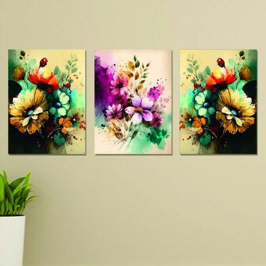 Set Of 3 Wall Art Wooden Photo-tile Frames For Wall Decor
