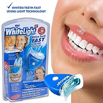 White Light Teeth Whitening Brightener | No Box Card Packing And Cell Operated.