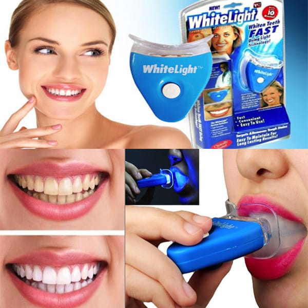 White Light Teeth Whitening Brightener | No Box Card Packing And Cell Operated.